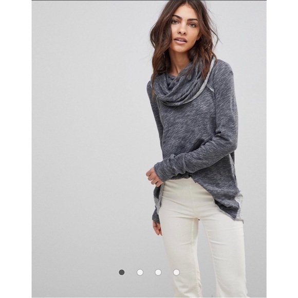 FREE PEOPLE BEACH cowl neck sweater (xs/s) - Picture 7 of 7